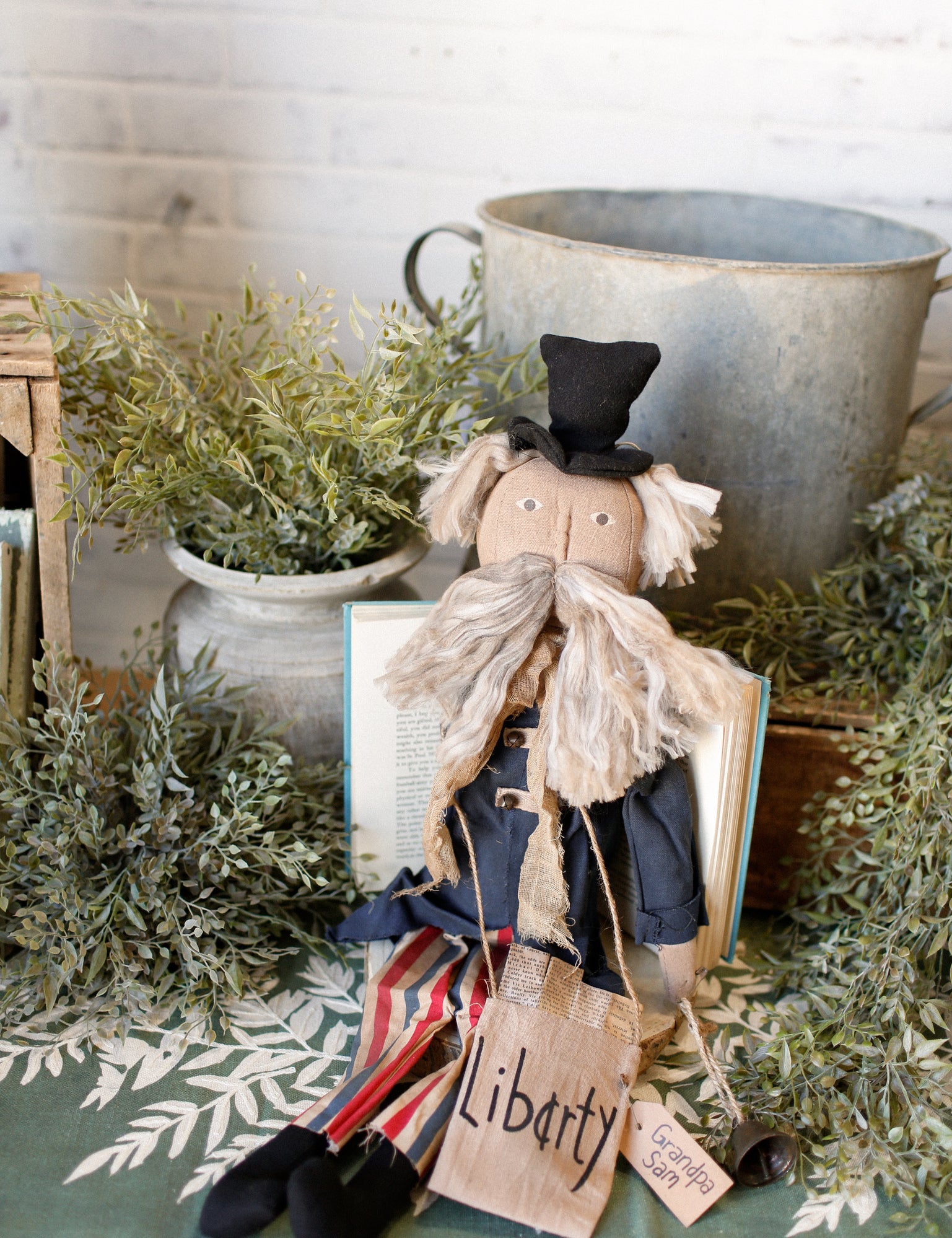 Handmade Grandpa Sam Doll The Little Burlap Barn®