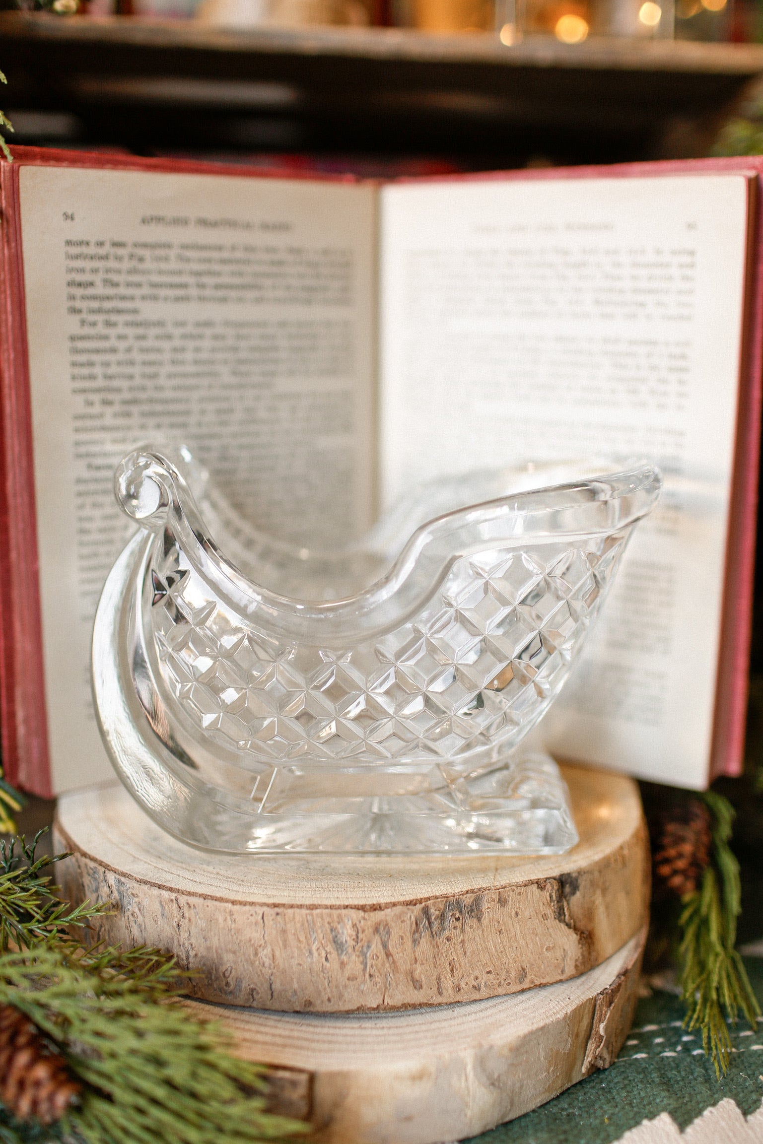 Vintage Crystal Sleigh The Little Burlap Barn®