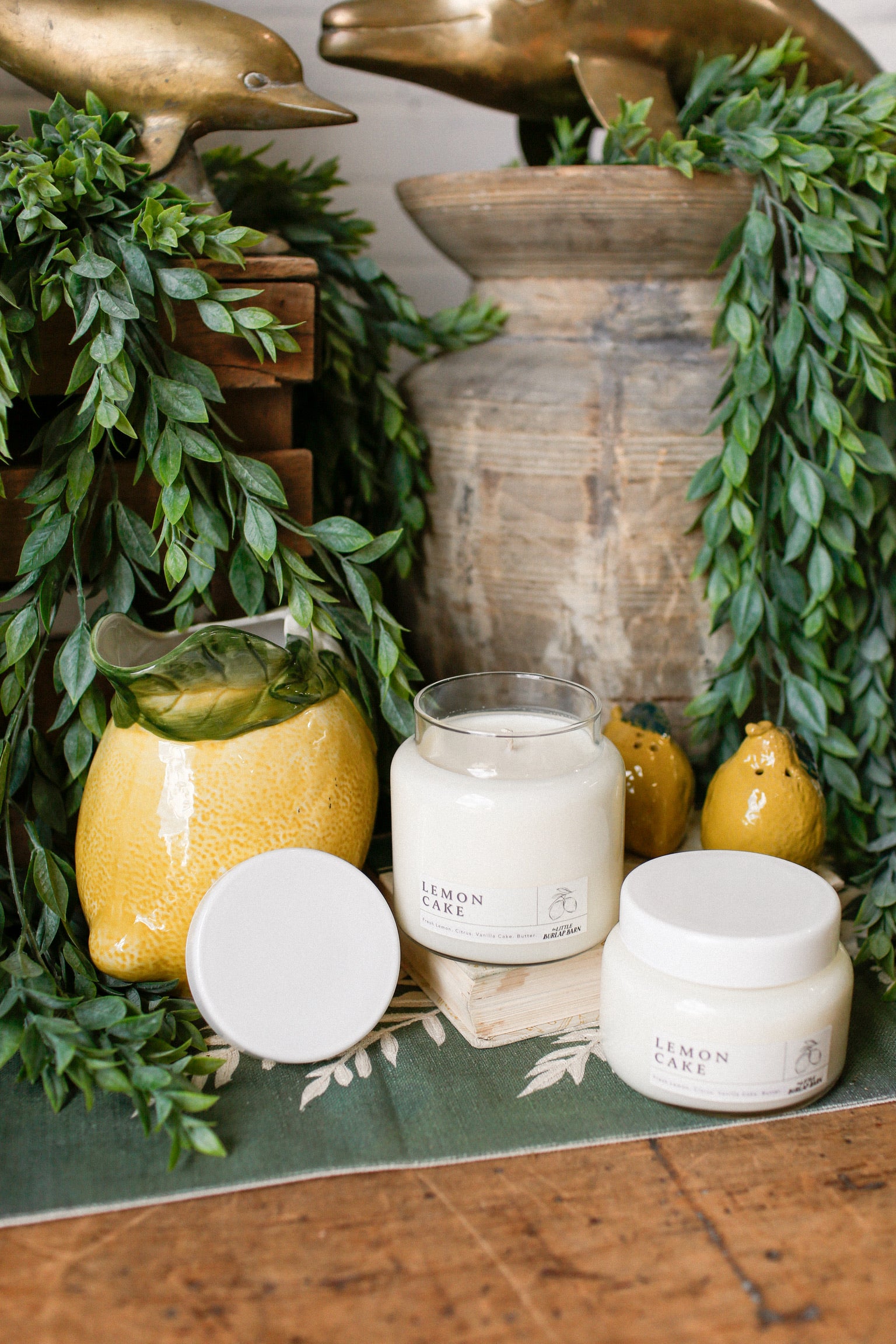Apothecary Candle -- Lemon Cake The Little Burlap Barn®