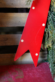 Metal Red Polka Dot Bow