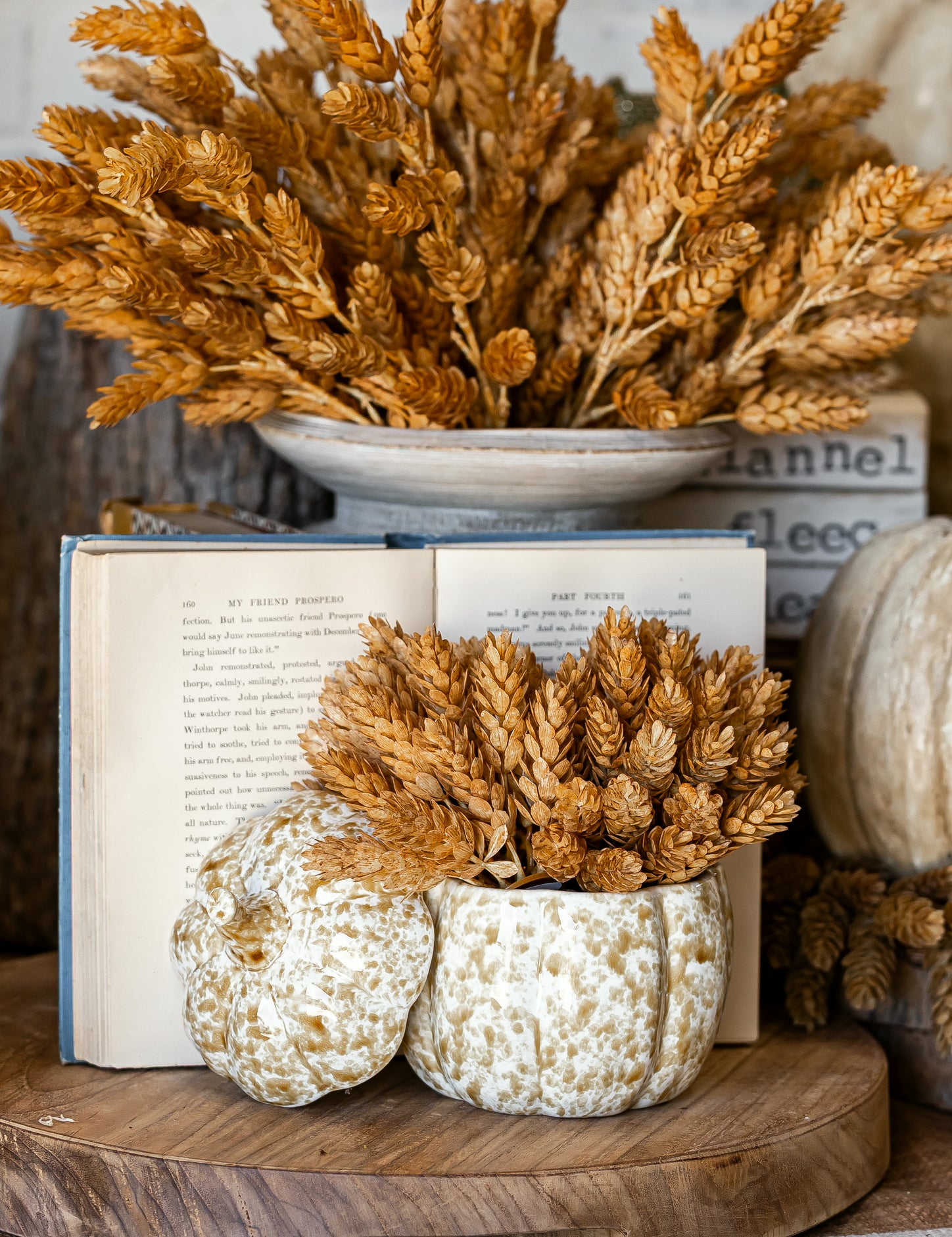 Stoneware Pumpkin Shaped Jar Creative Co-Op