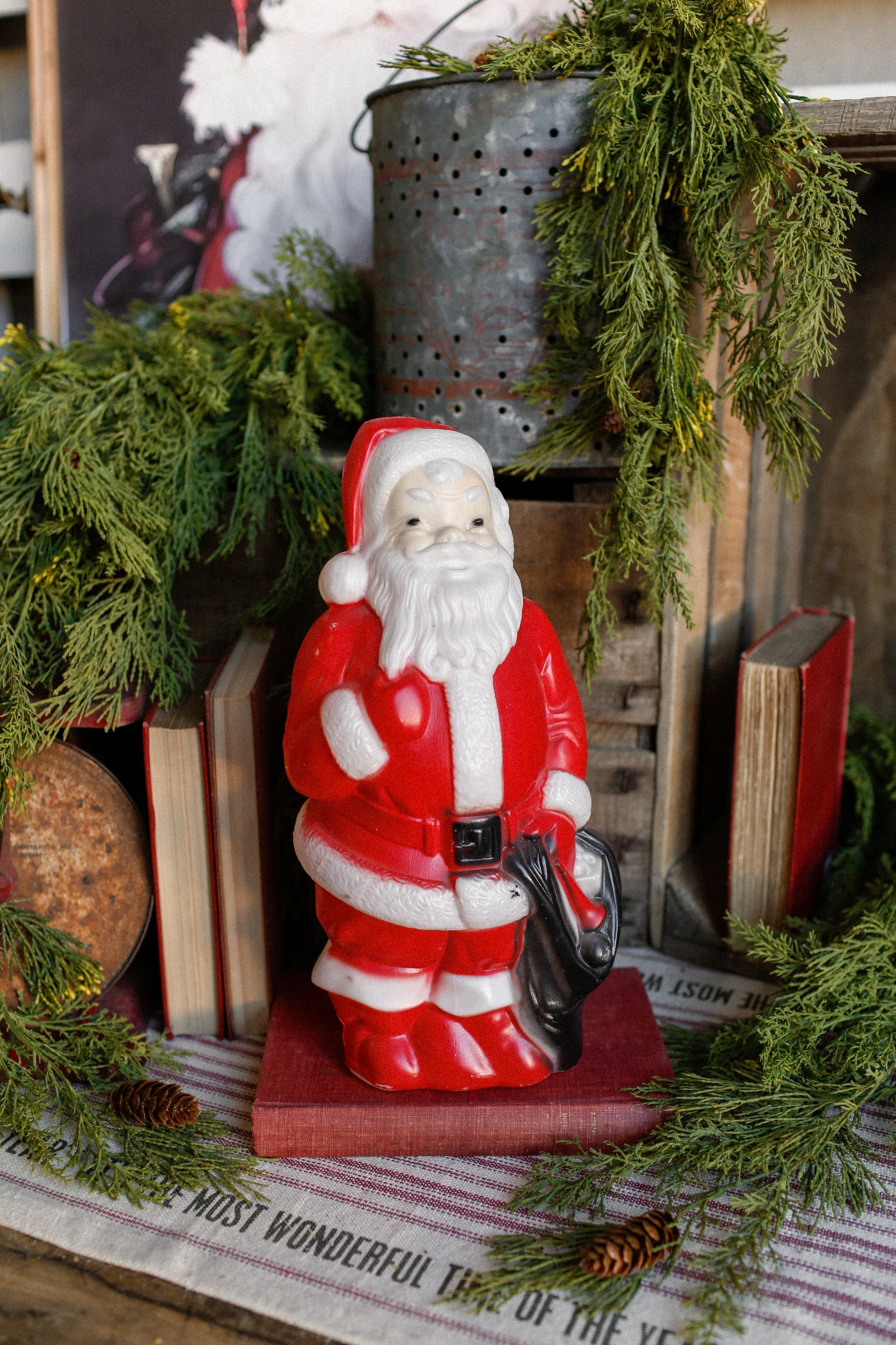 Vintage 1968 Empire Santa Blow Mold