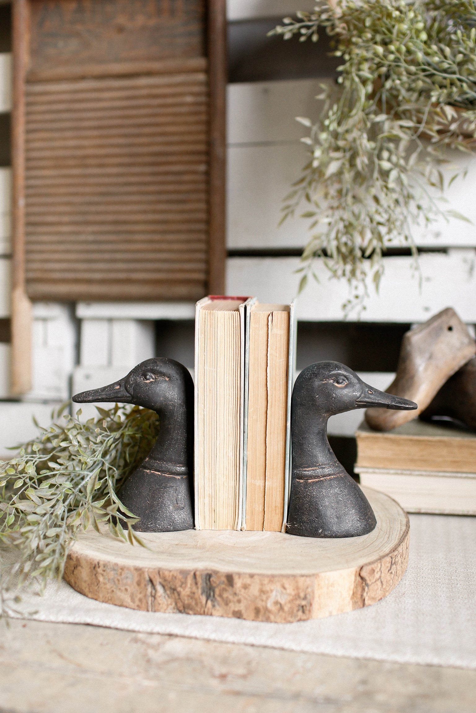 Cast Iron Duck Bookends