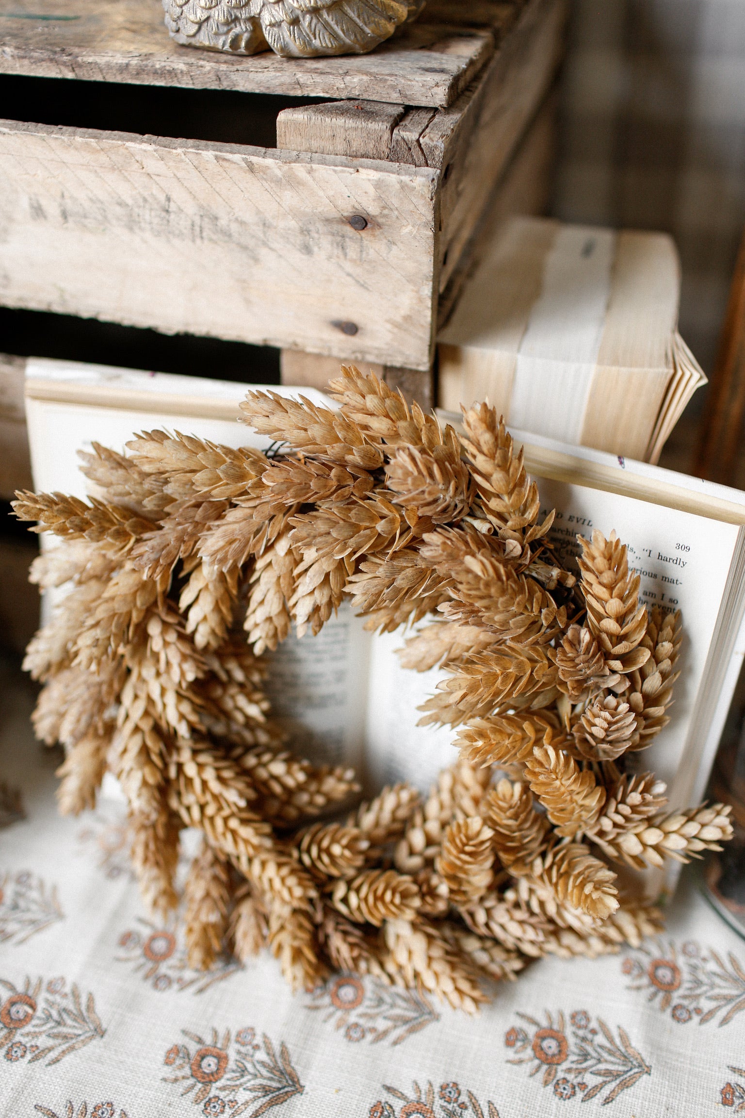 Harvest Hops Mini Wreath