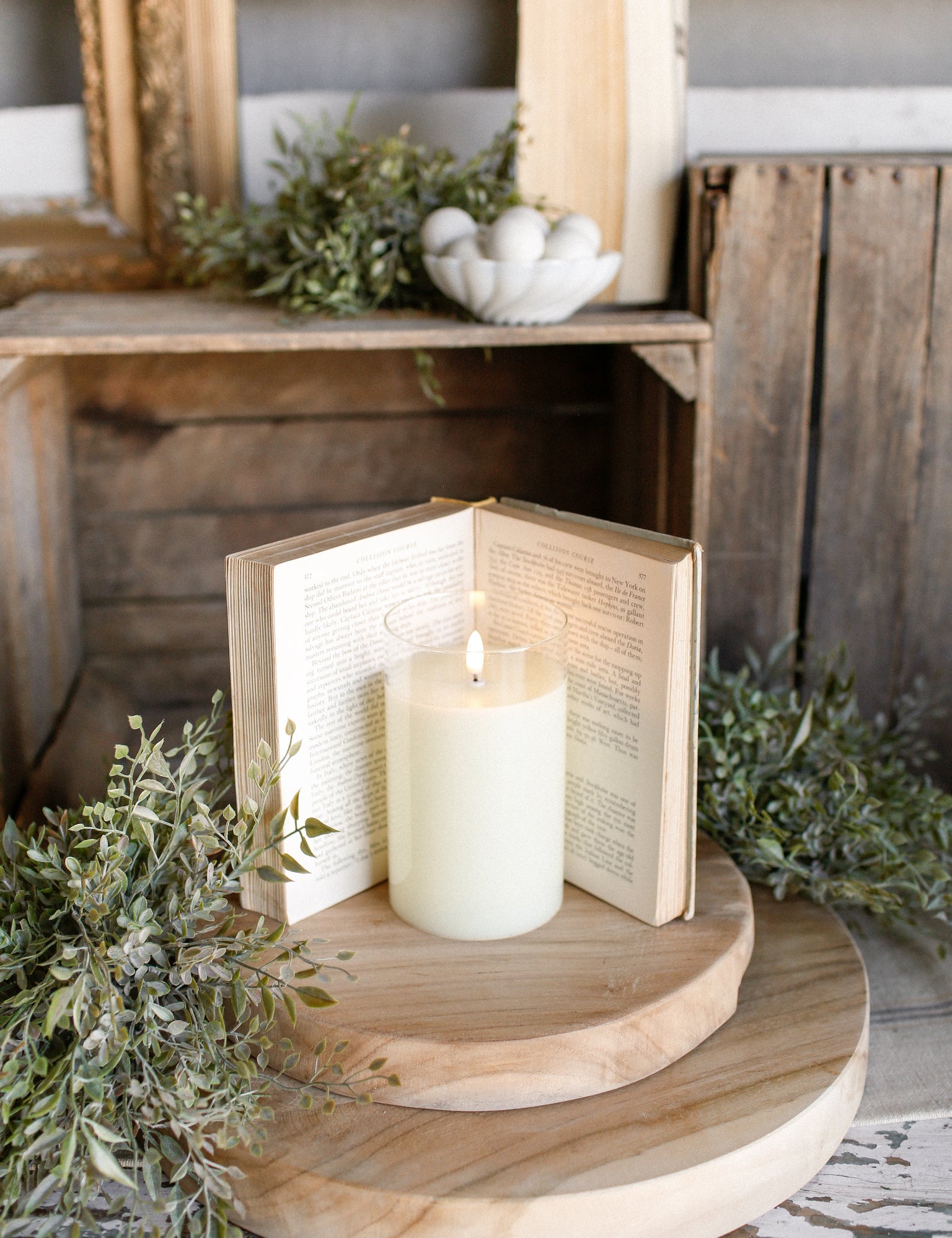XS Ivory Flameless Candle The Little Burlap Barn®