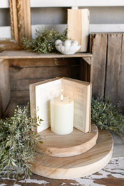 XS Ivory Flameless Candle The Little Burlap Barn®