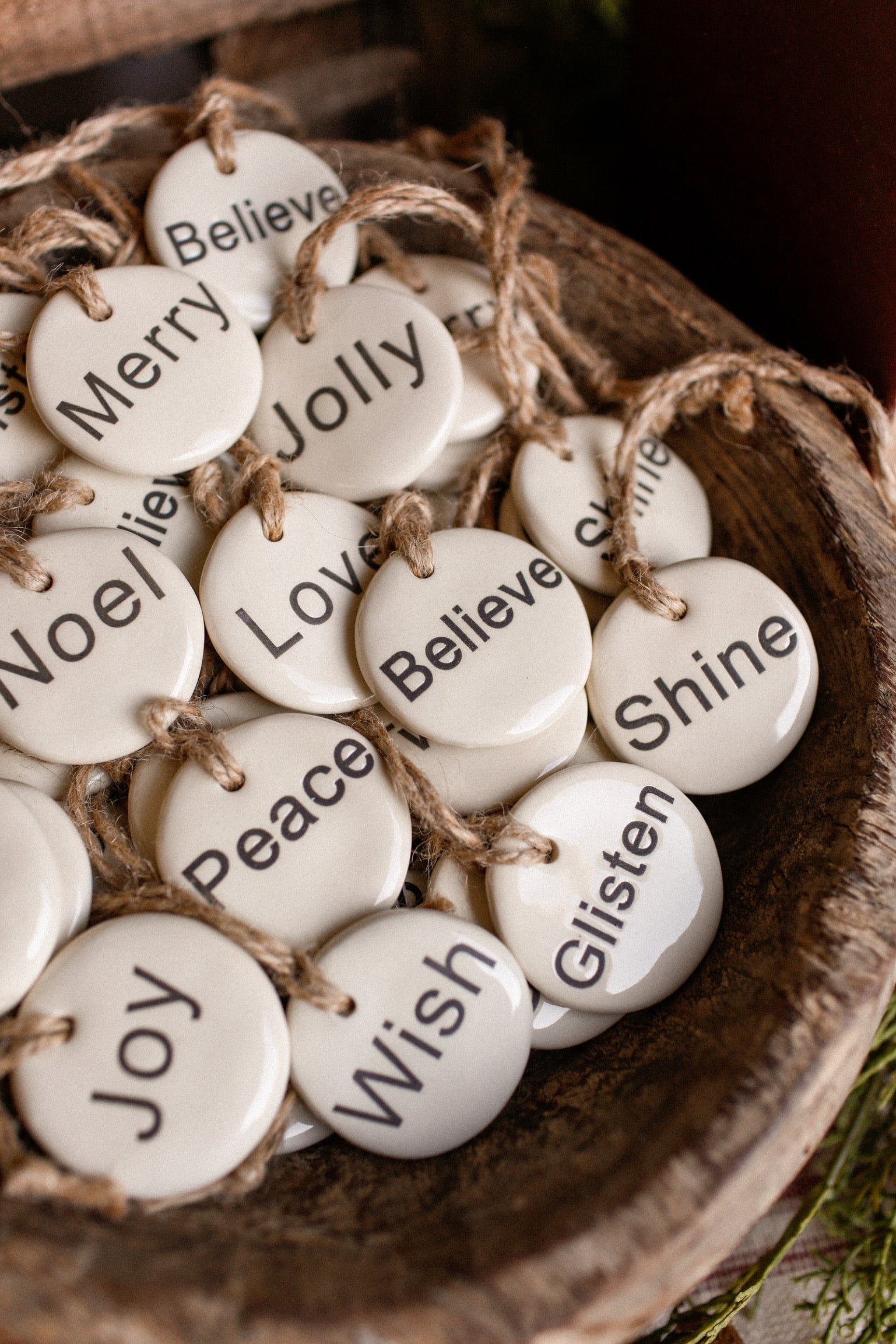 Stoneware Holiday Ornament