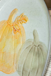 Hand Painted Stoneware Pumpkins Fall Platter Creative Co-Op