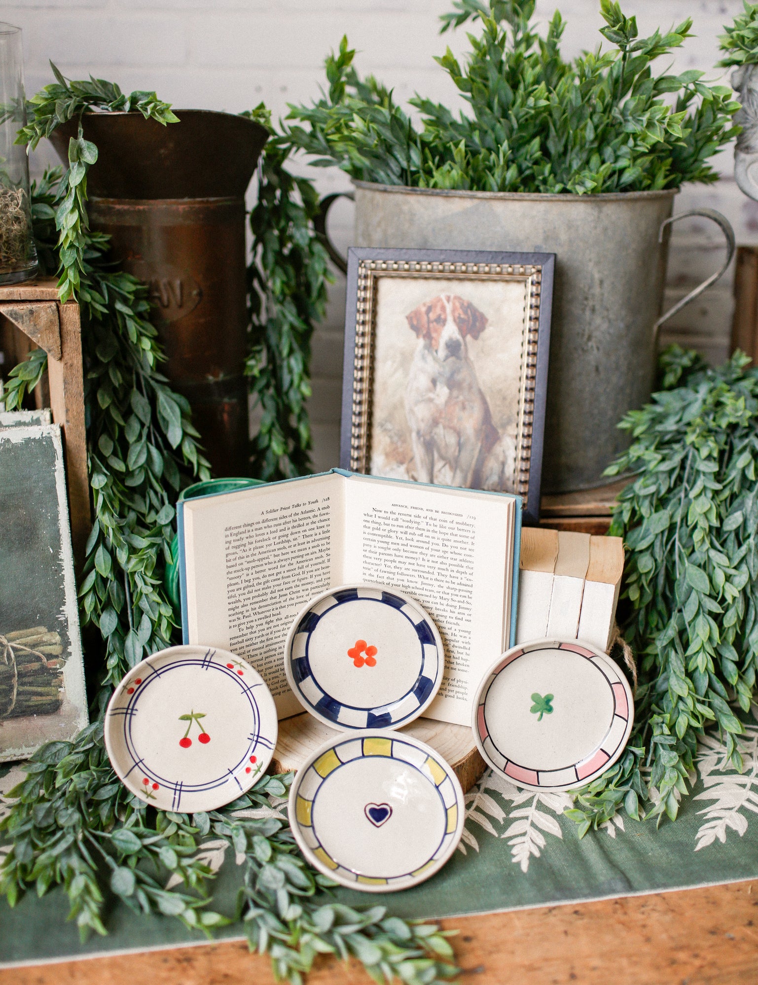 Stoneware Striped Charm Dish The Little Burlap Barn®