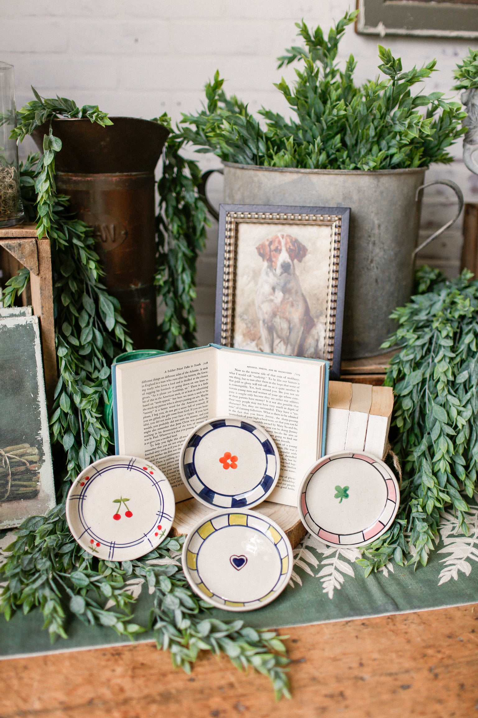 Stoneware Striped Charm Dish The Little Burlap Barn®