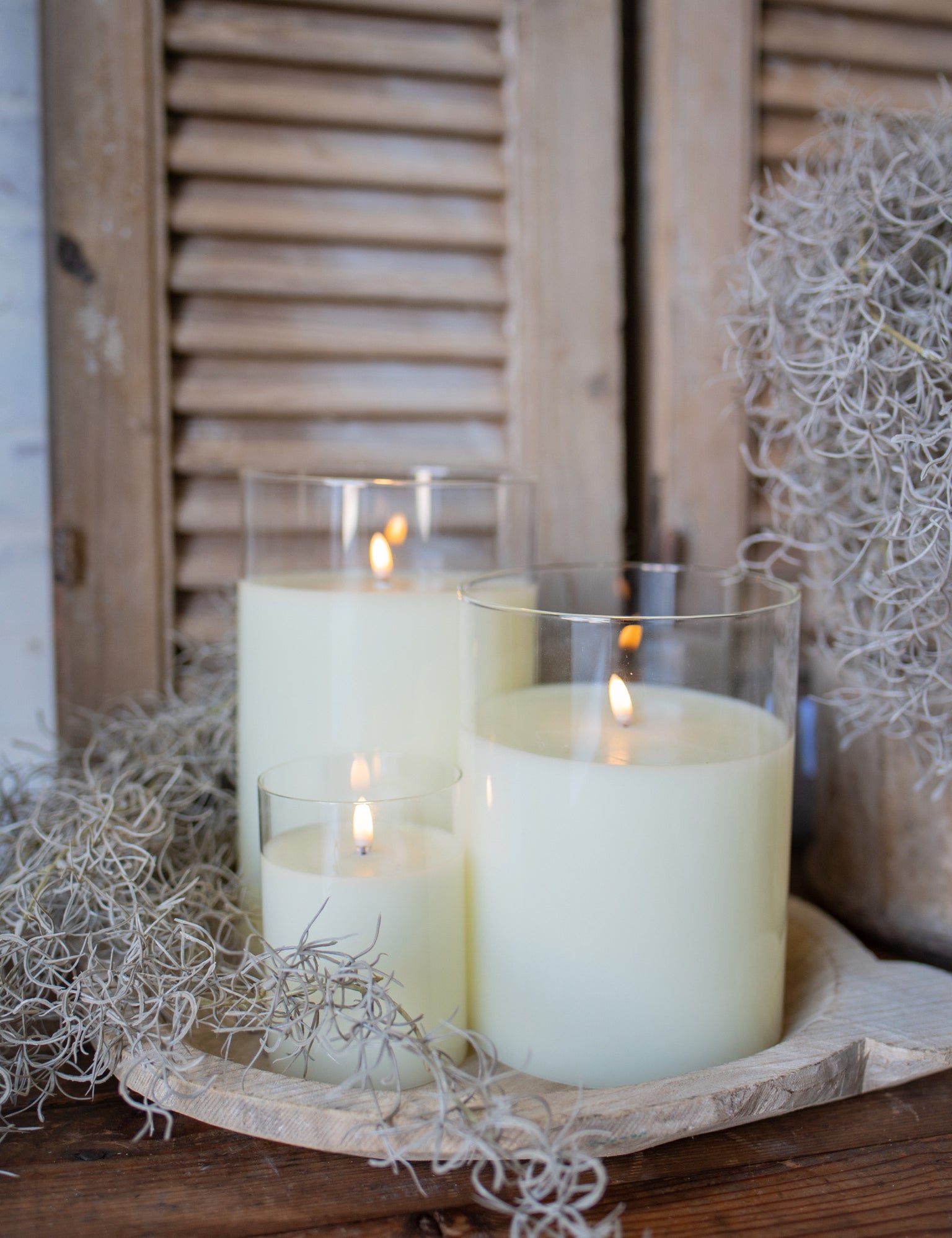 Ivory Flameless Candle (5 Sizes) The Little Burlap Barn®