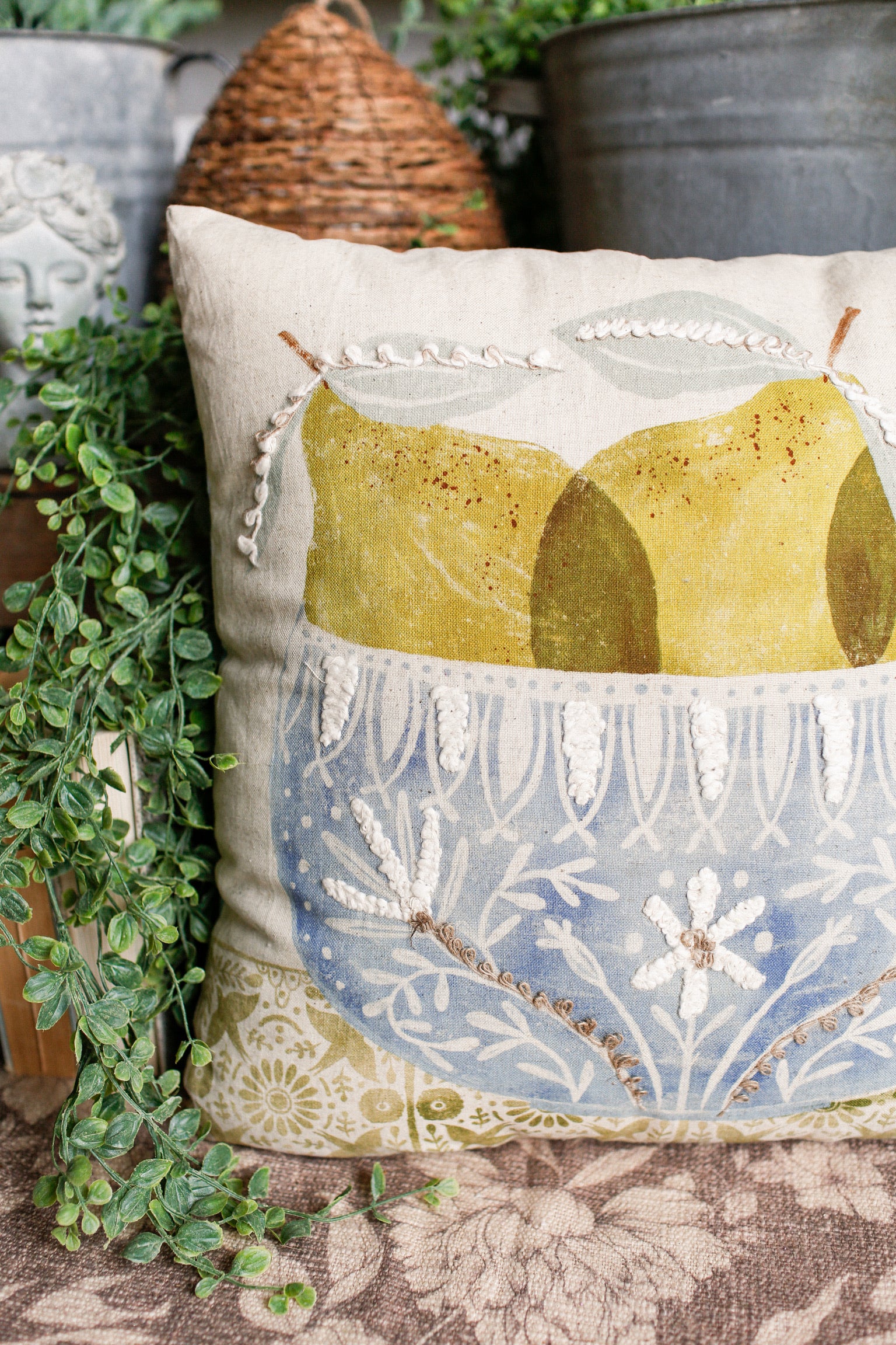Pear Bowl Pillow