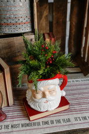 Cheery Santa Vase