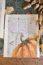 Handmade Fall Dictionary Print