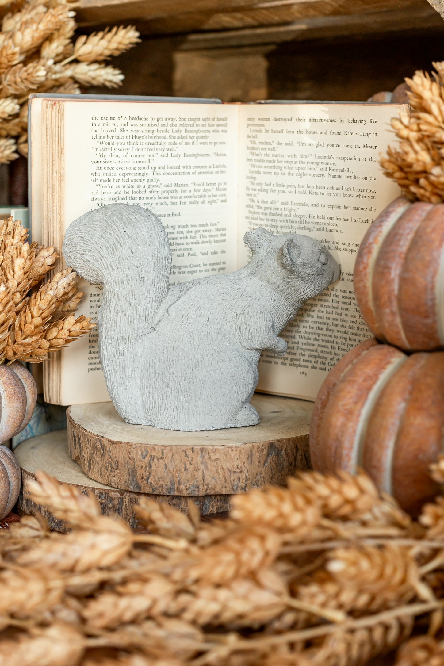 Vintage Concrete Squirrel The Little Burlap Barn