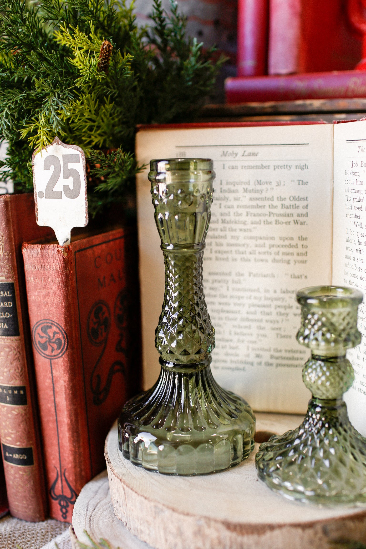 Forest Green Candlestick