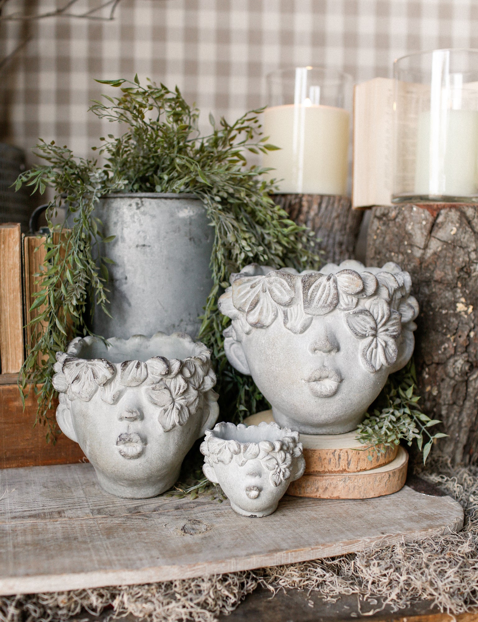 planter pots with faces Kissing Face Planter (3 Sizes)