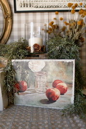 Peaches Still Life Canvas Print The Little Burlap Barn®