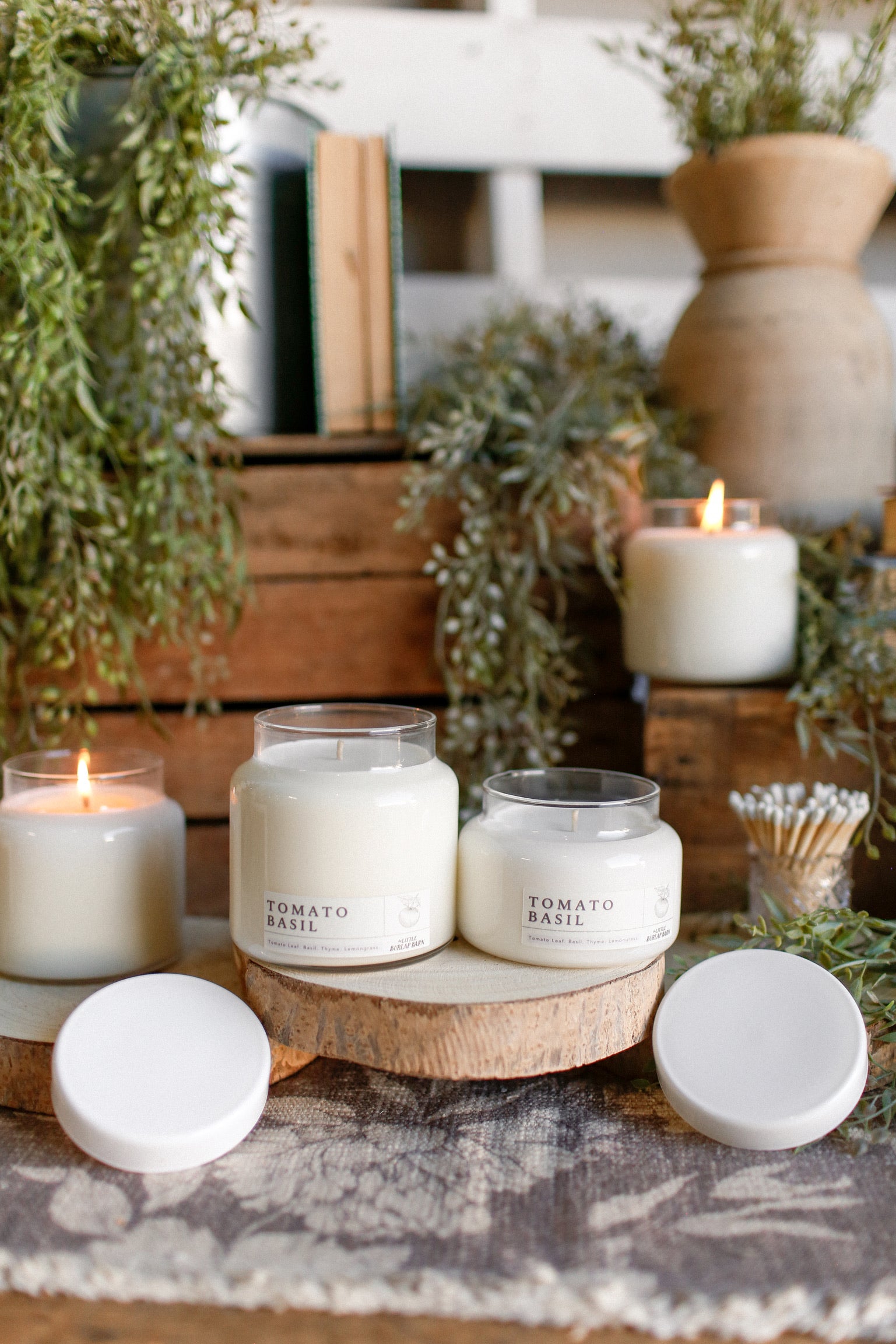 Apothecary Candle -- Tomato Basil The Little Burlap Barn®