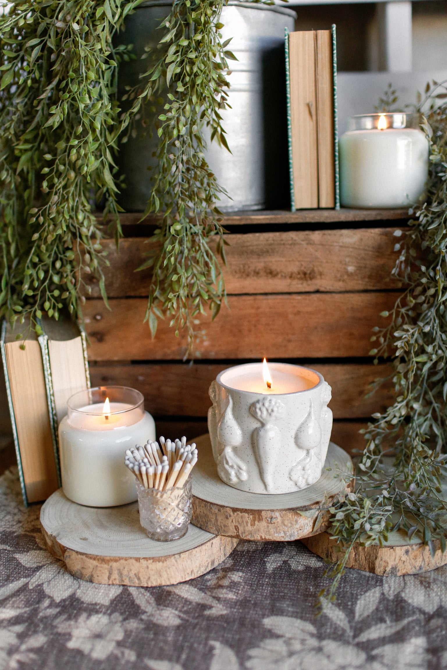 Stoneware Veggie Candle