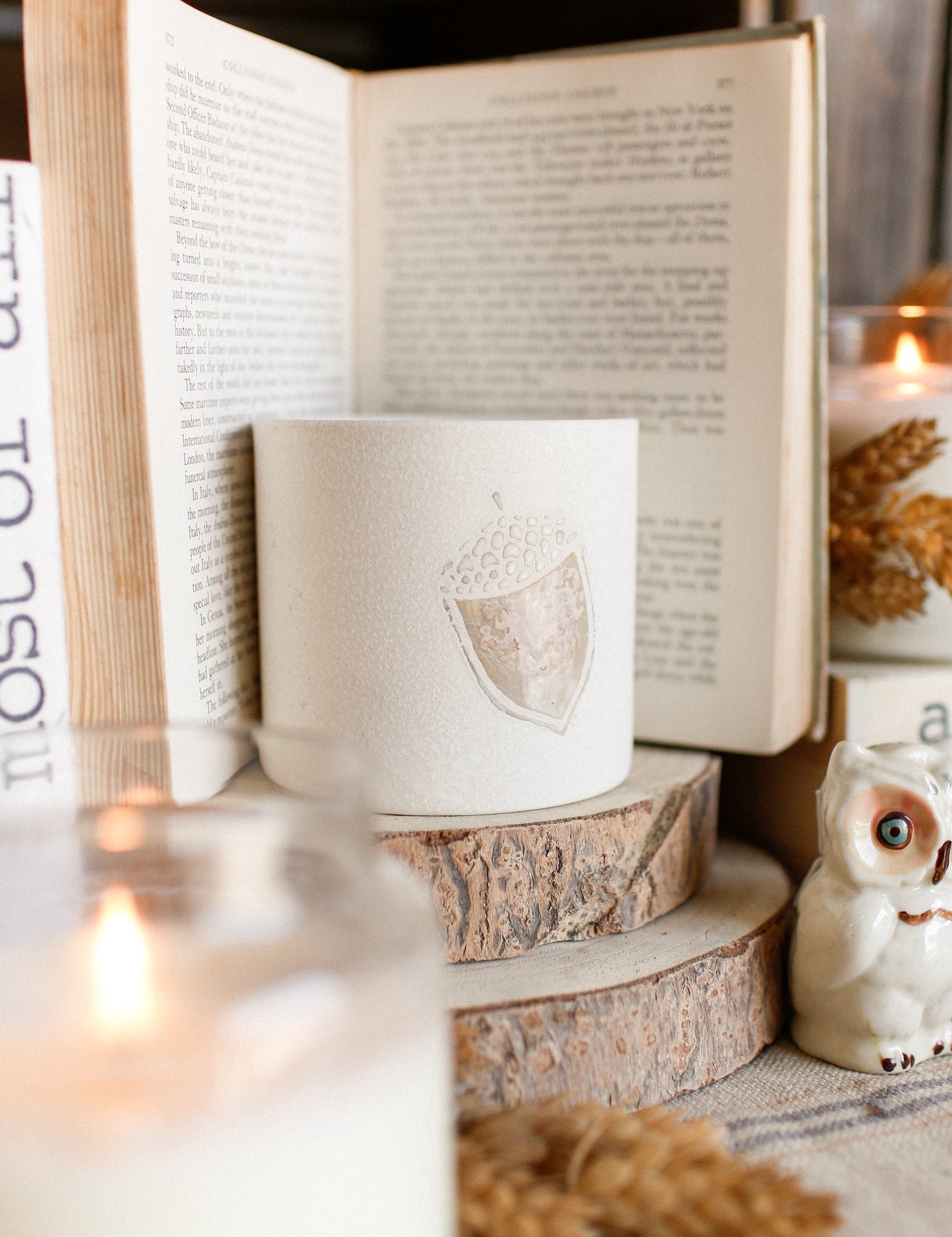 Acorn Pot Candle The Little Burlap Barn®