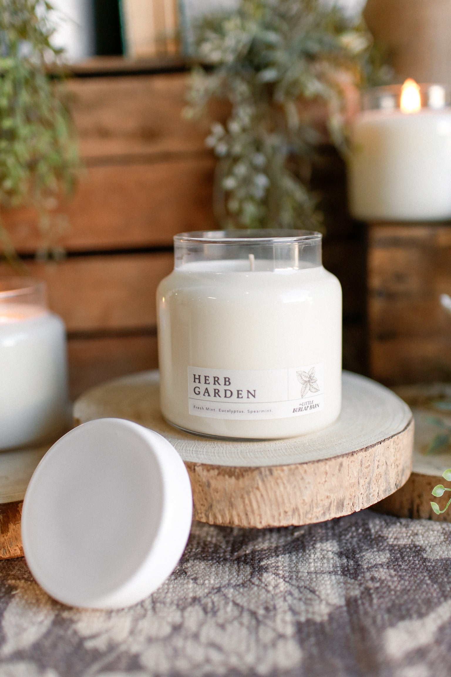 Apothecary Candle-Herb Garden
