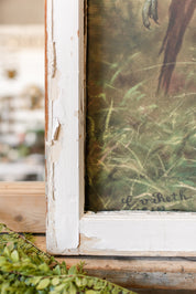 Salvaged Framed Pointer & Pheasant Canvas The Little Burlap Barn®