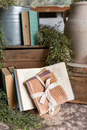 Stonewashed Waffle Knit Dish Cloths