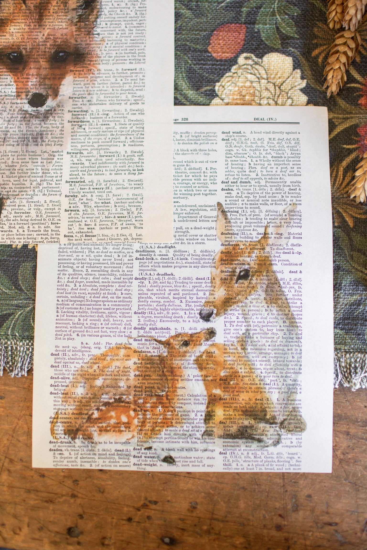 Handmade Fall Dictionary Print