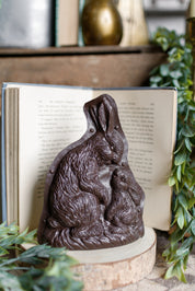 Chocolate Bunny & Baby The Little Burlap Barn®