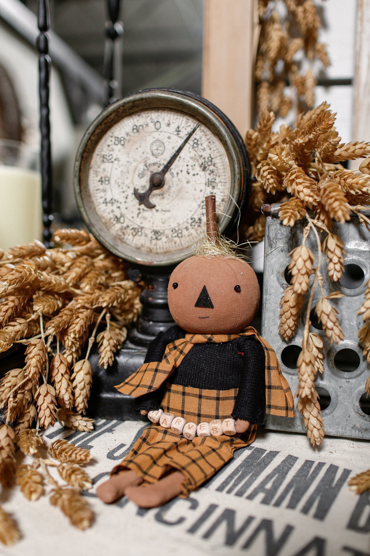 Handmade Harvest Jack Doll