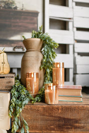 Champagne Flameless Candle Trio