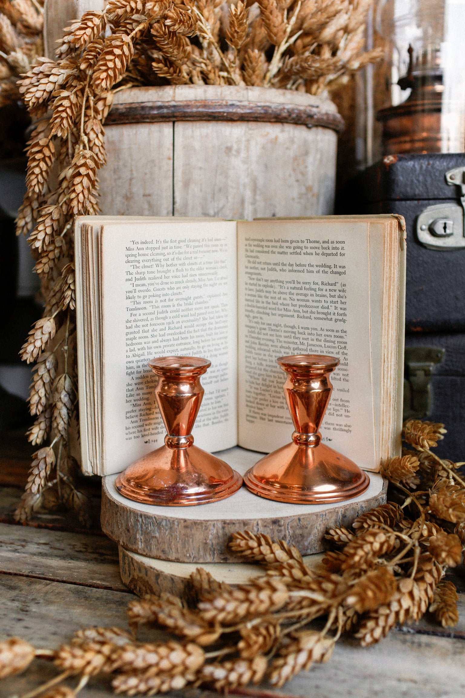 Vintage Copper Candlesticks