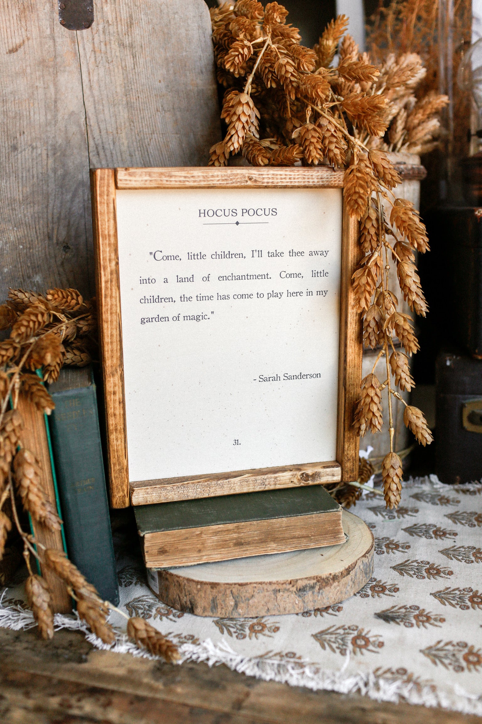 Handmade "Hocus Pocus" Framed Sign