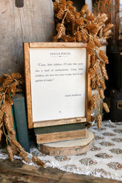 Handmade "Hocus Pocus" Framed Sign