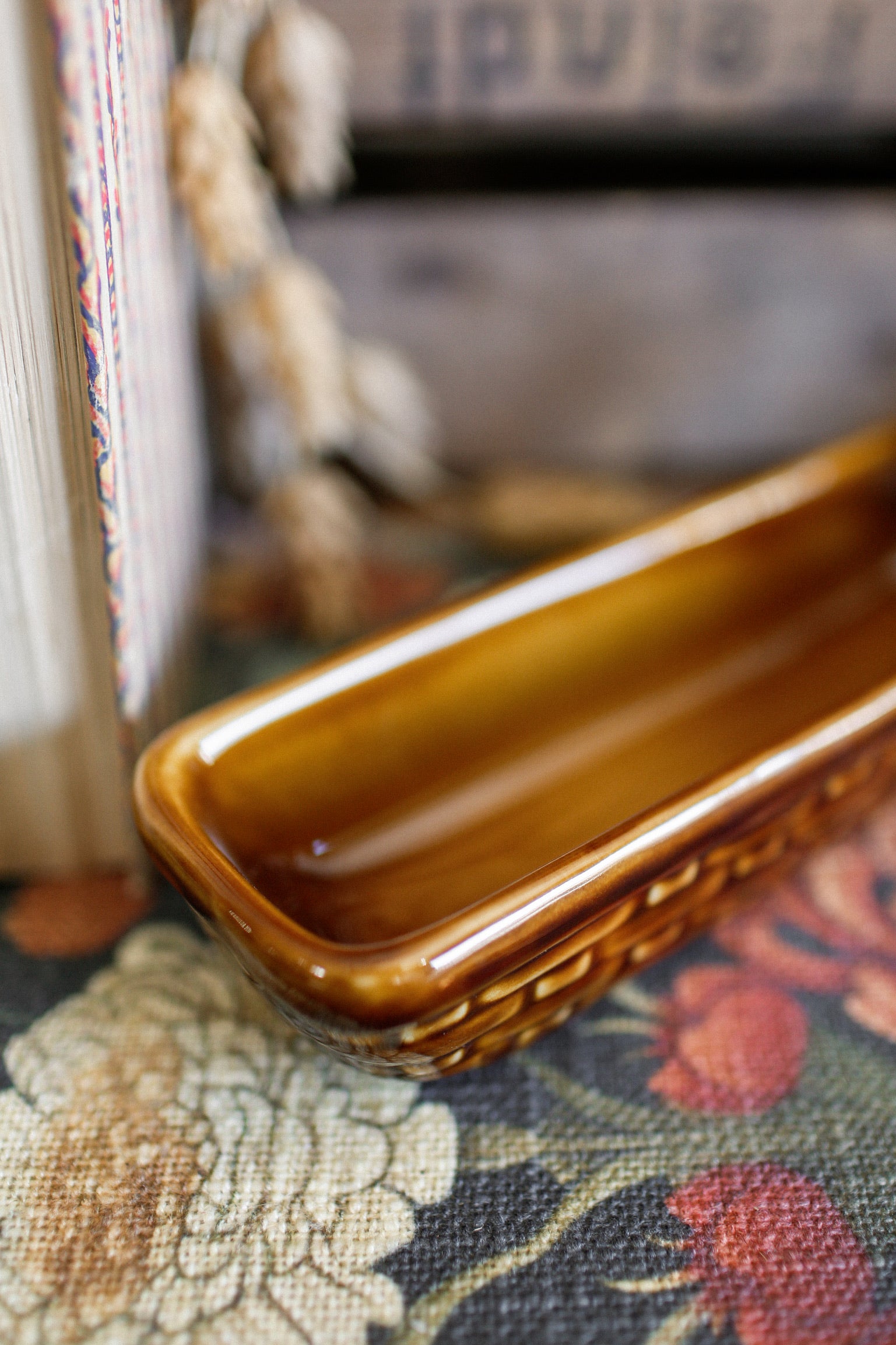 Stoneware Squirrel Snacking Dish