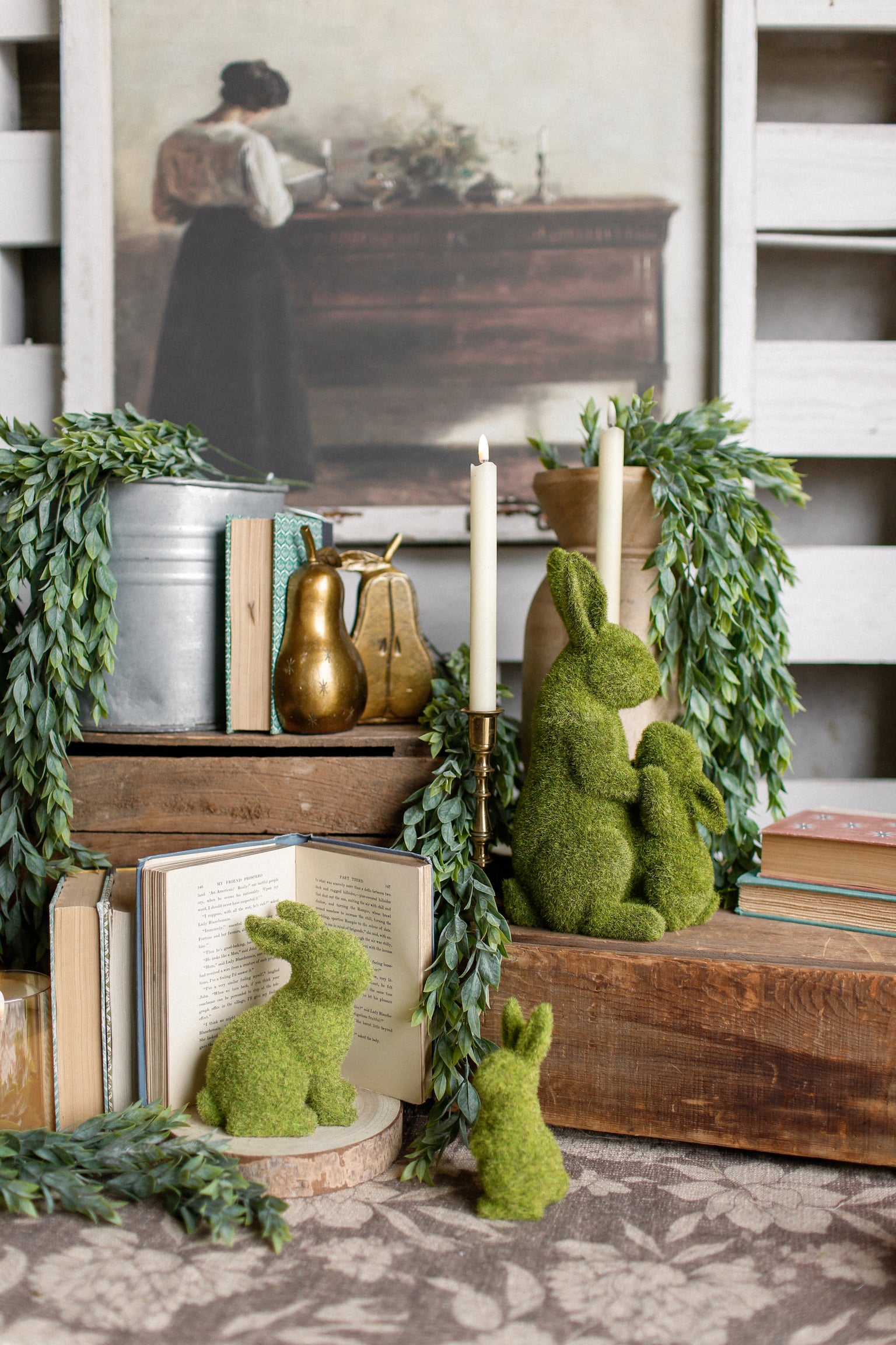 Mossy Bunny & Baby