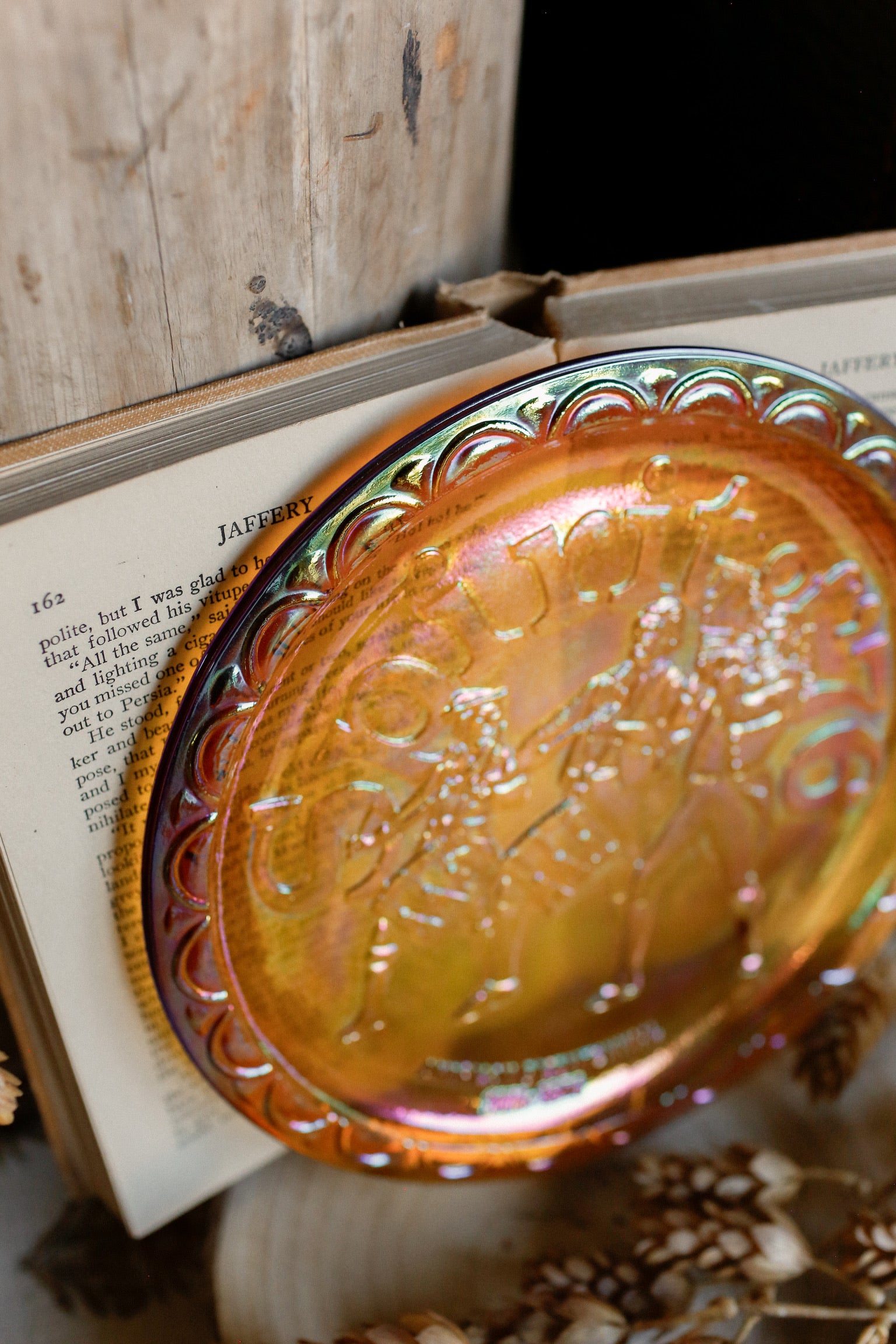 Vintage Carnival Glass Commemorative Place (Spirit of 1776)