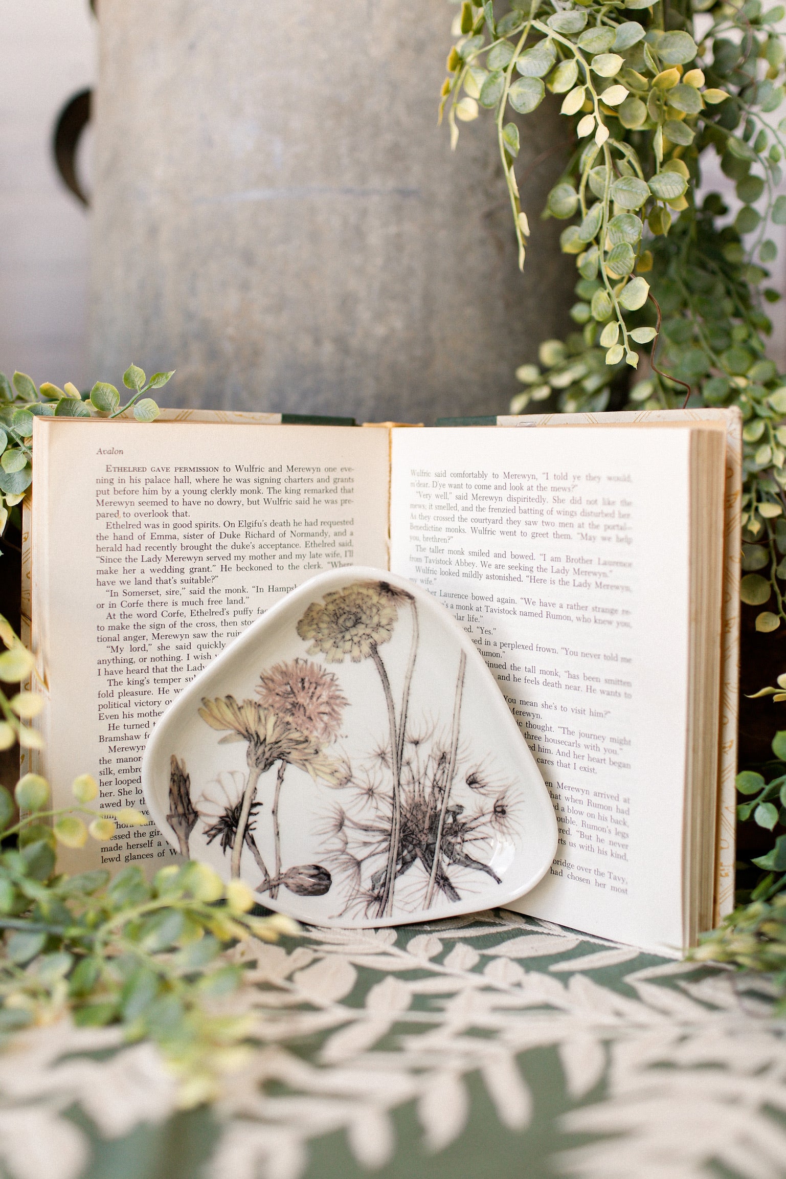 Stoneware Floral Dish The Little Burlap Barn®