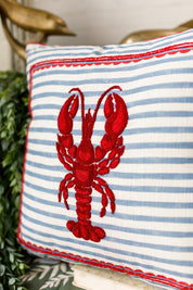 Embroidered Lobster Pillow The Little Burlap Barn®