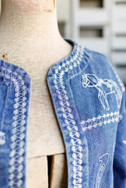 Embroidered Yee Haw Denim Jacket