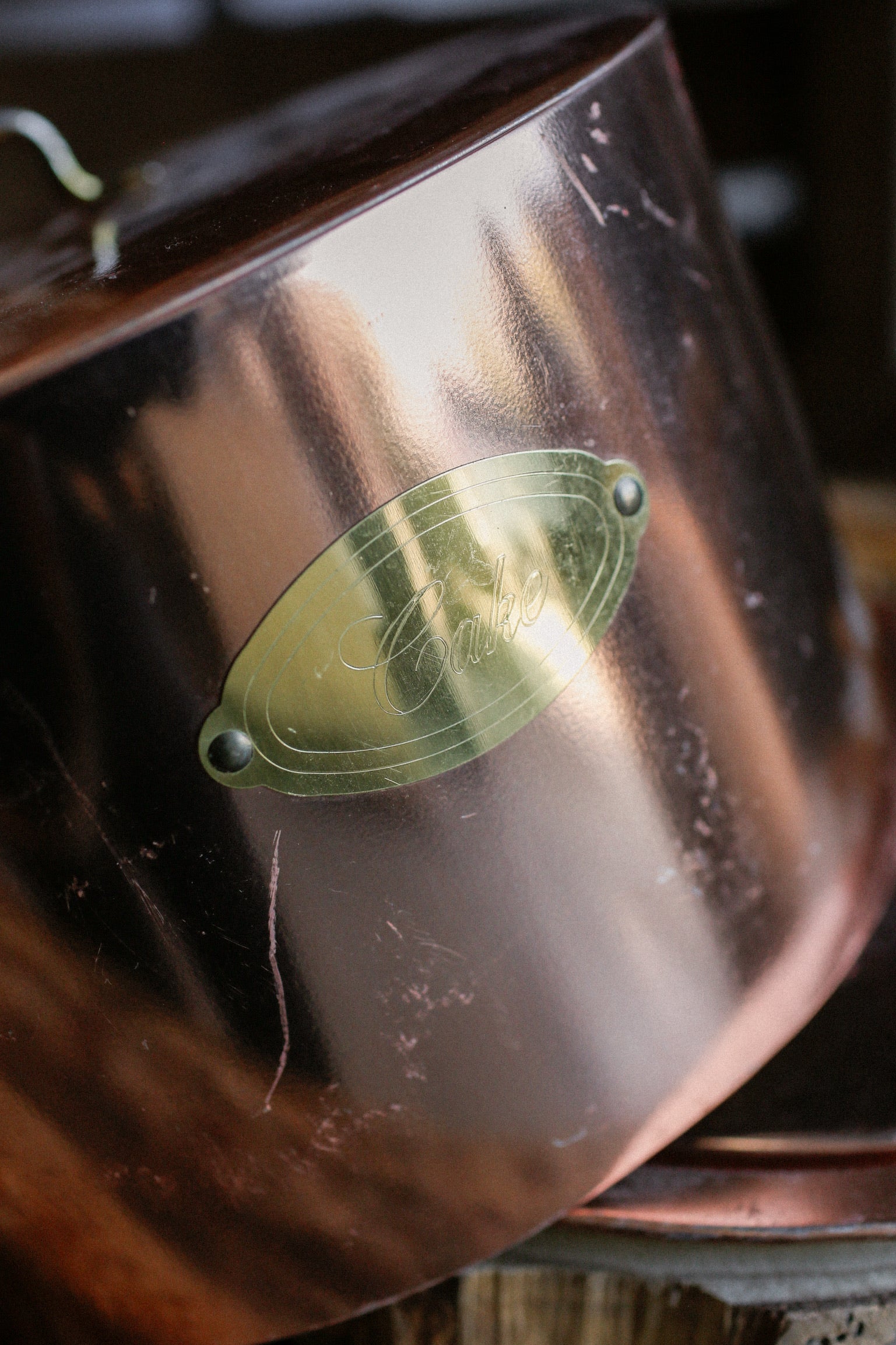 Vintage Copper Cake Plate