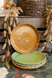 Stoneware Botanical Plate