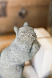 Concrete Squirrel Figurine