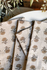 Marigold Block Print Napkins The Little Burlap Barn®
