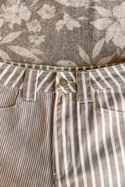 Franklin Stripe Mixed Pant