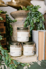 Mason Jar Candle-Lemon Cake The Little Burlap Barn®
