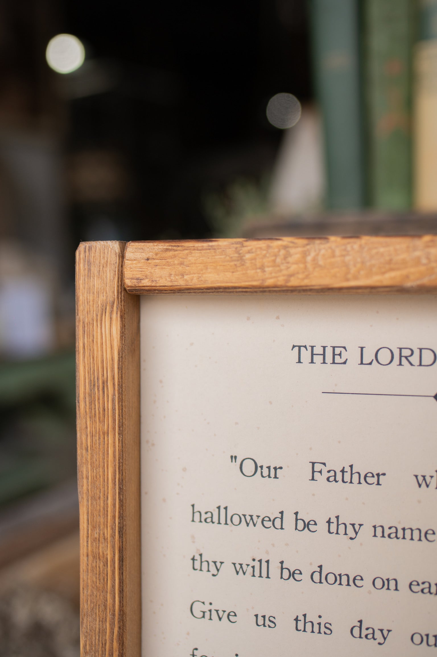 Handmade "Lord’s Prayer" Framed Sign The Little Burlap Barn®