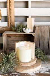Medium Ivory Flameless Candle The Little Burlap Barn®