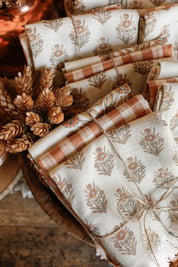 Autumn Block Print Kitchen Towels